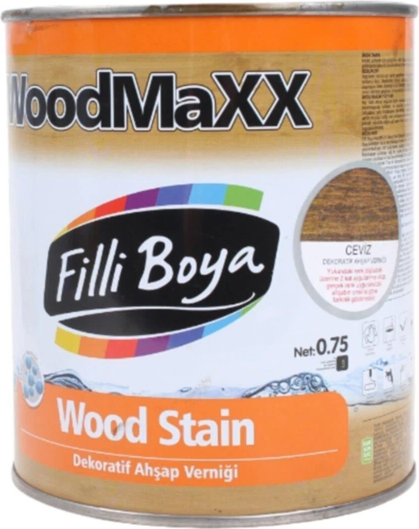 Filli W.maxx Dekoratif Ahşap Verniği (Vernikli) Ceviz 0,75L