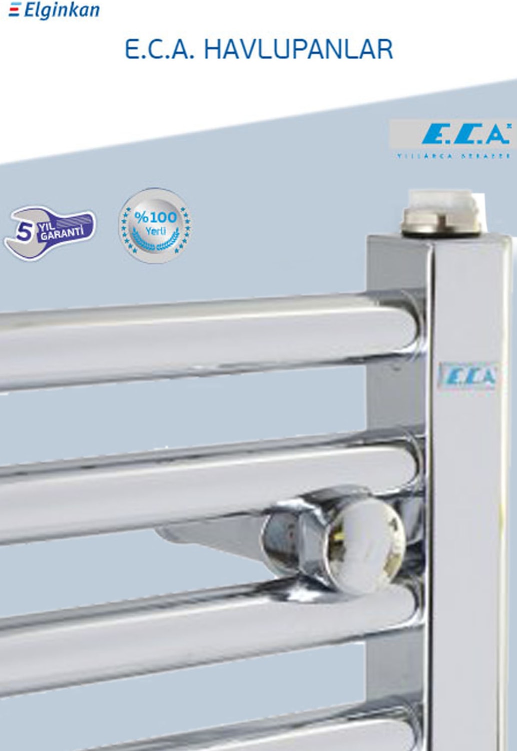 Eca 500/1100 mm Havlupan Krom Havlu Kurutucu Banyopan Radyatör