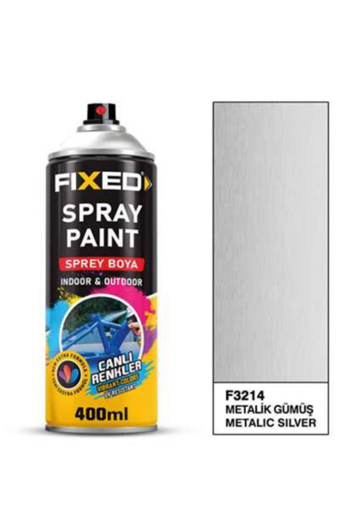 SGS SPREY BOYA AKRİLİK METALİK GÜMÜŞ EFEKT 400 ML