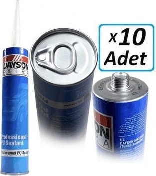 Pu Mastik 280 ML. (Gri) 10 Adet..