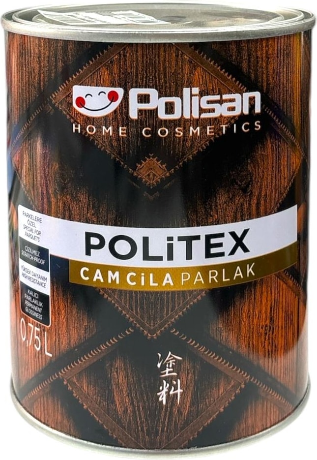 Politex Cam Cila Parlak Şeffaf Vernik 0,75 Lt