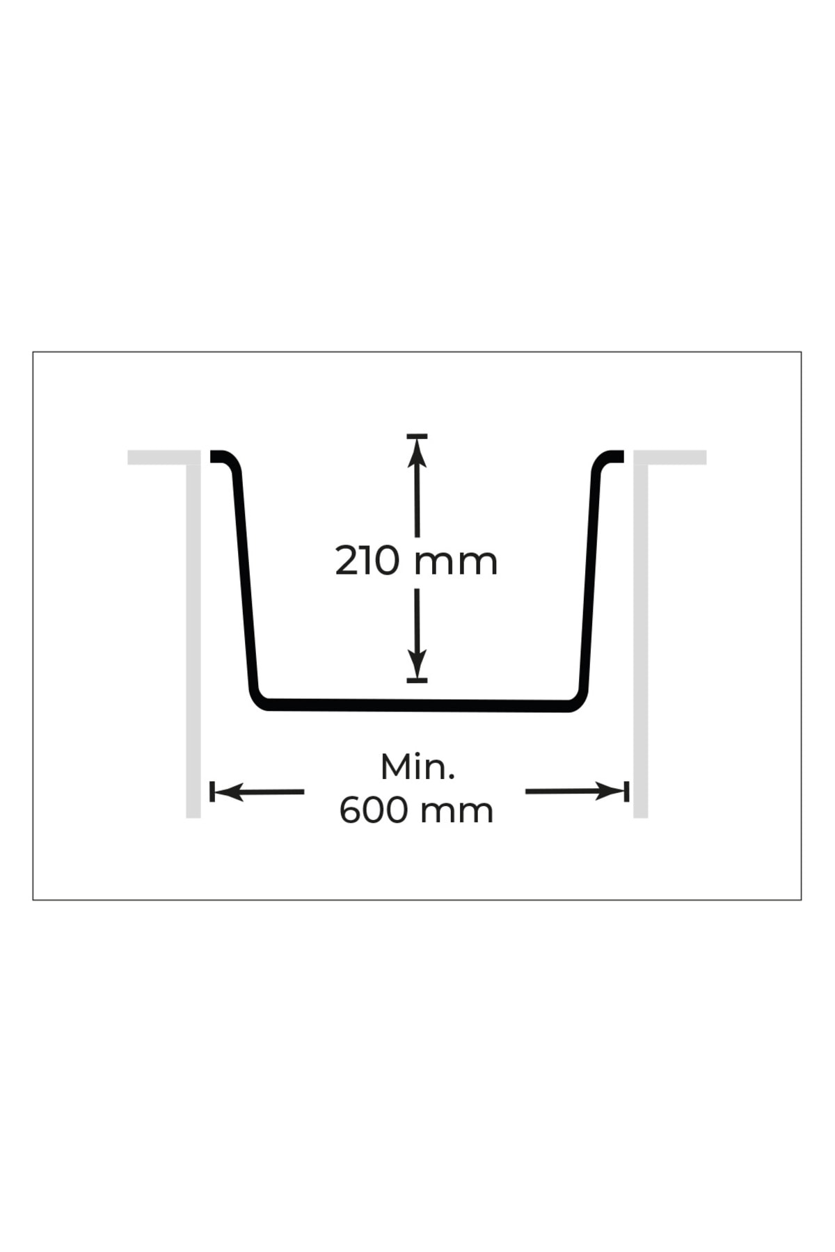 RealStone K012 Gordion 60 Granit Evye – Gri, Tek Hazneli, Tezgah Altı / Üstü, 60x47,5 cm