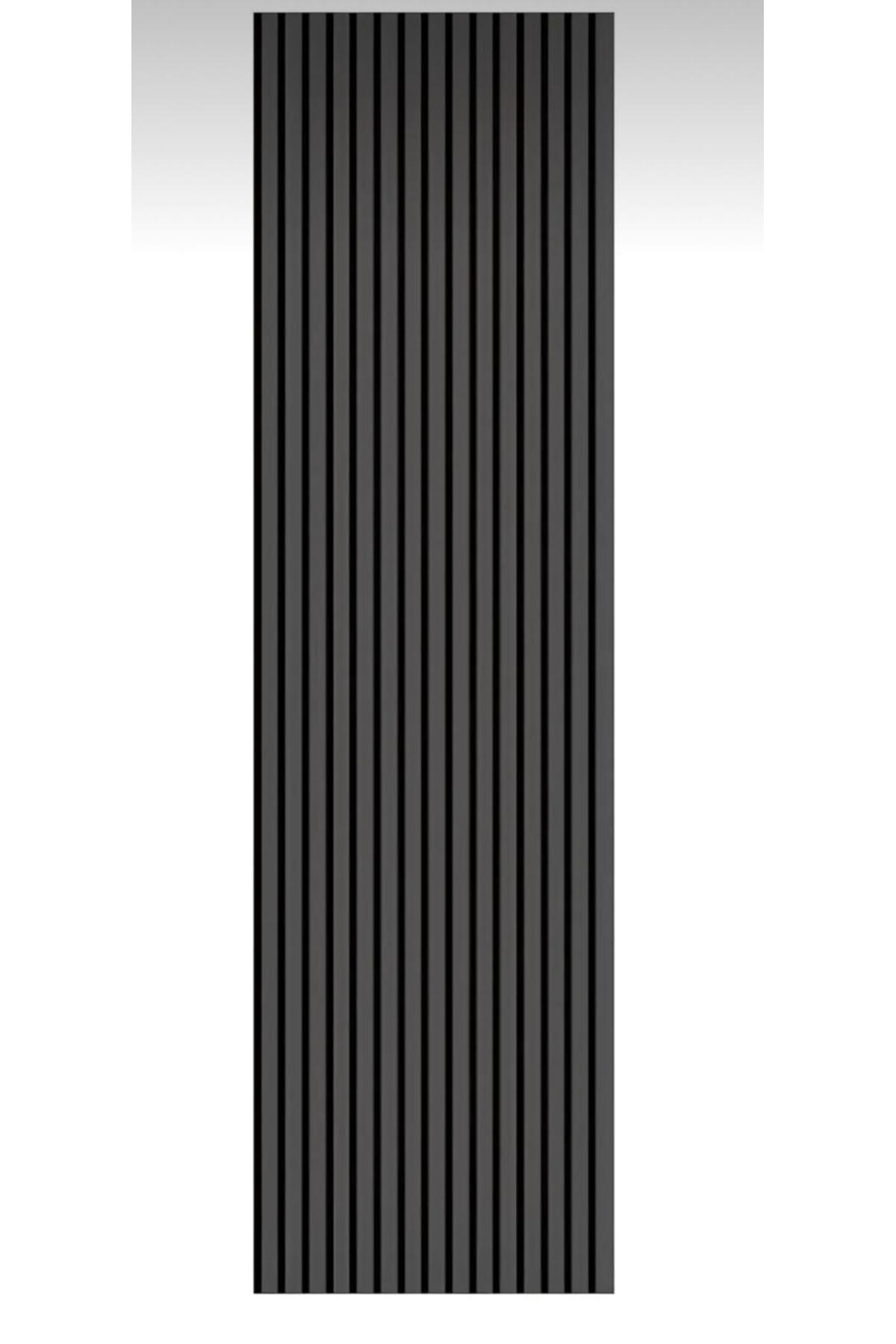 100 X 275 Antrasit Gri Akustik Duvar Paneli / Mdf
