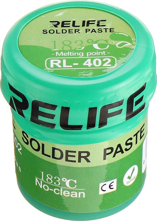 Relıfe RL-402 Krem Lehim Pastası Solder Paste 183°C SN63/PB67 40G