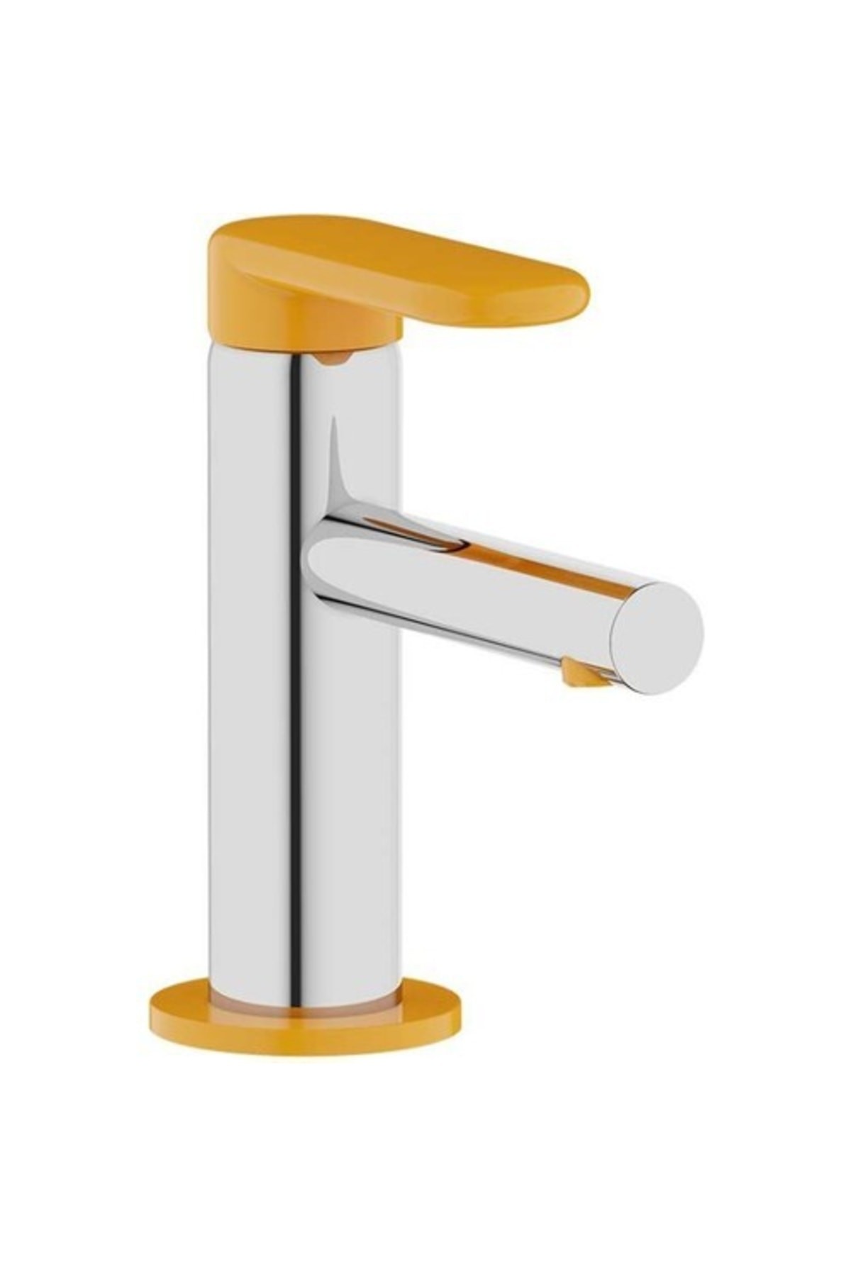 Vitra Sento A42666 Çocuk Lavabo Bataryası, Krom - Sarı