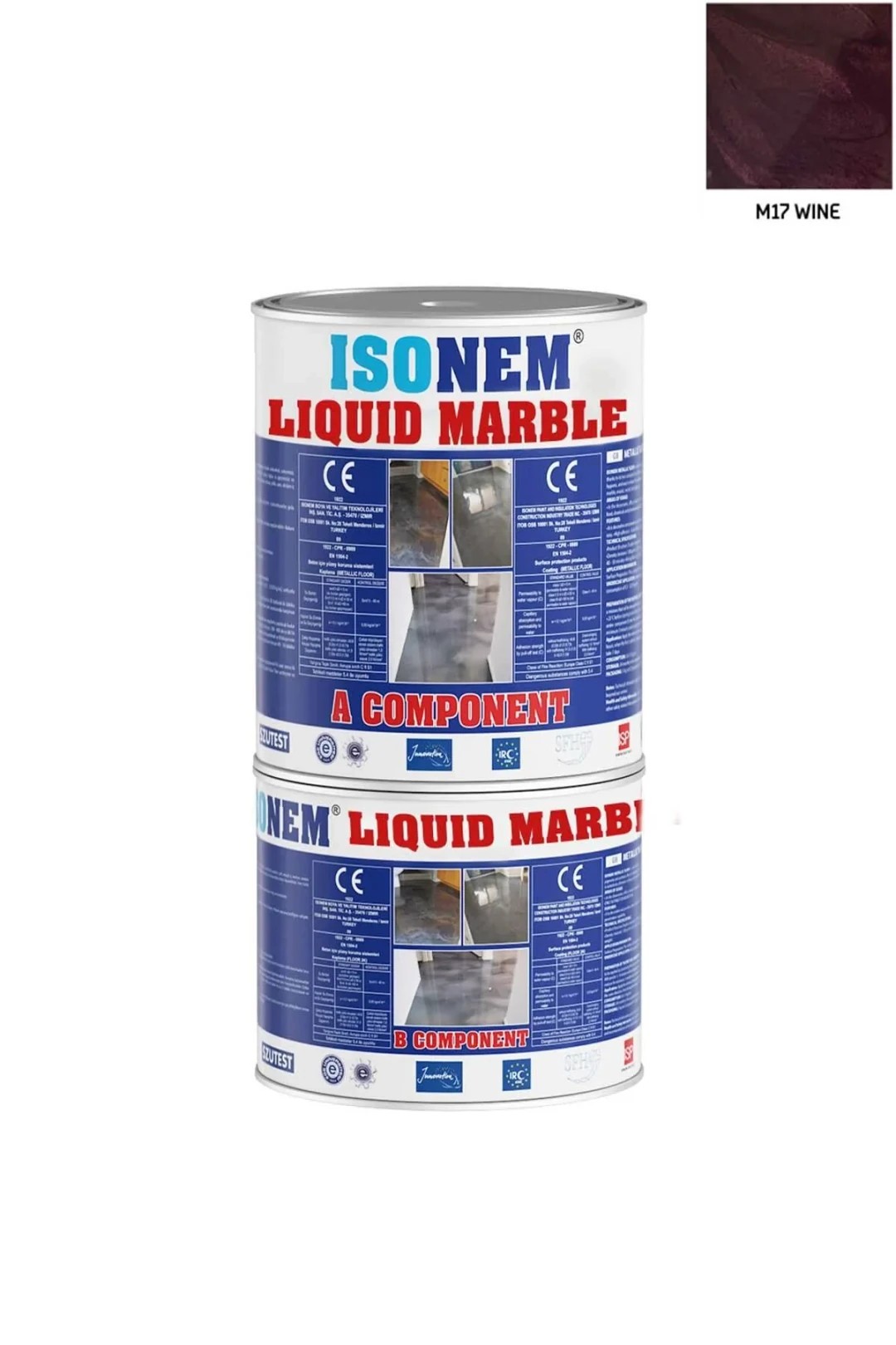 İsonem Liquid Marble Sıvı Mermer 0,5 kg M17 Wine