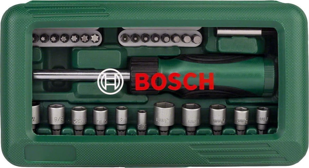 BOSCH Gsr 180-LI Akülü Vidalama Şarjlı Matkap + 46 Parça Tornavida Vidalama Ucu ve Lokma Ucu Seti
