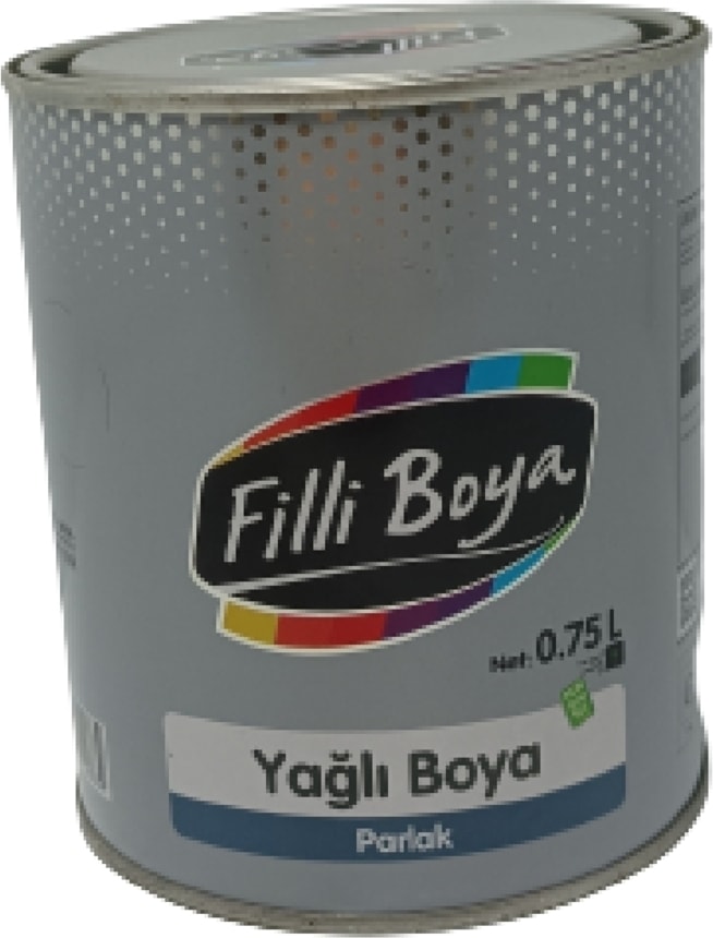 , Yağlı Parlak Boya Sentetik 0,75 Litre Beyaz