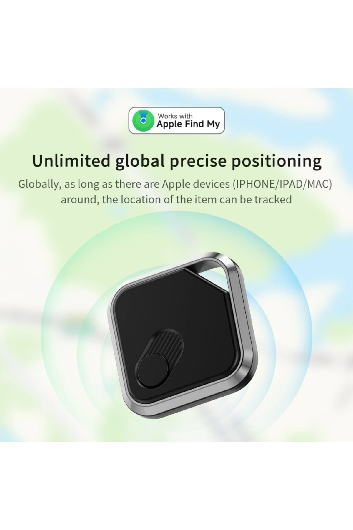 Apple Uyumlu Akıllı Takip Cihazı - Anahtar, Çanta ve Eşyalar İçin Konum Bulucu