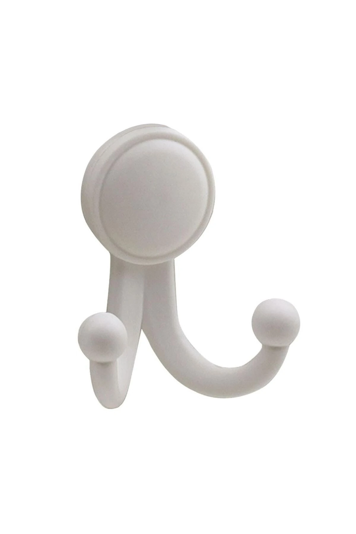 Karataş Askılık Portmanto Vestiyer Duvar Askısı Dolap Elbise Askılığı Sert Plastik Beyaz (5 ADET)