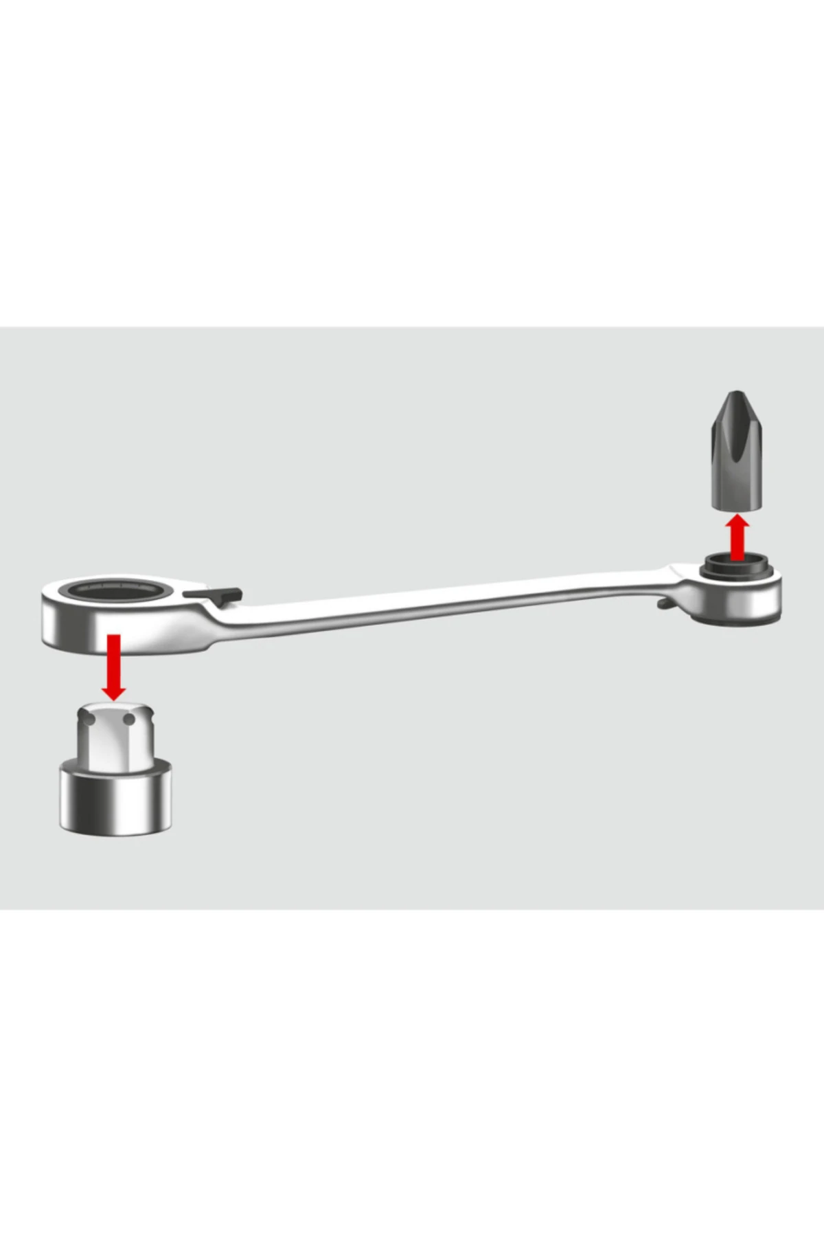 Lokma anahtarı 1/4 inç ve bits uç ürün gamı 31 parça