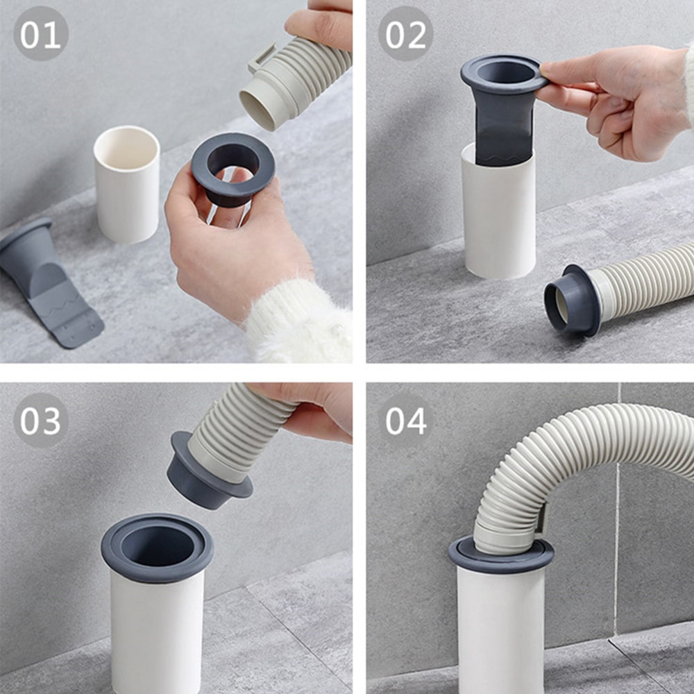 Mavi Stil 1 Adet Banyo Kokusuz Sızdırmaz Silikon Su Borusu Drenaj Iç Çekirdek Mutfak Banyo Kanalizasyon Sızıntı Ev Iyileştirme (Yurt Dışından)