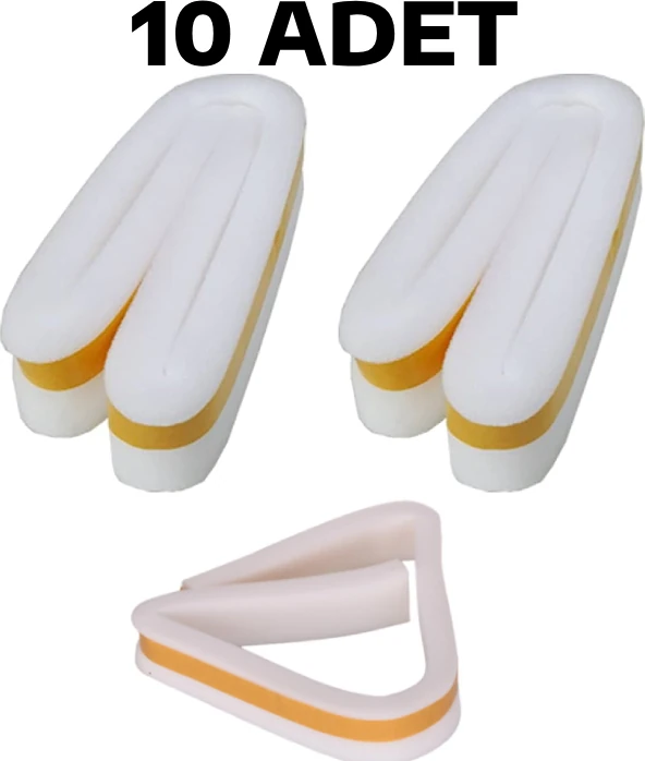 10 Adet Yapışkanlı Kapı Altı(Eşik) Bandı Isı Yalıtım Süngeri 90 cm