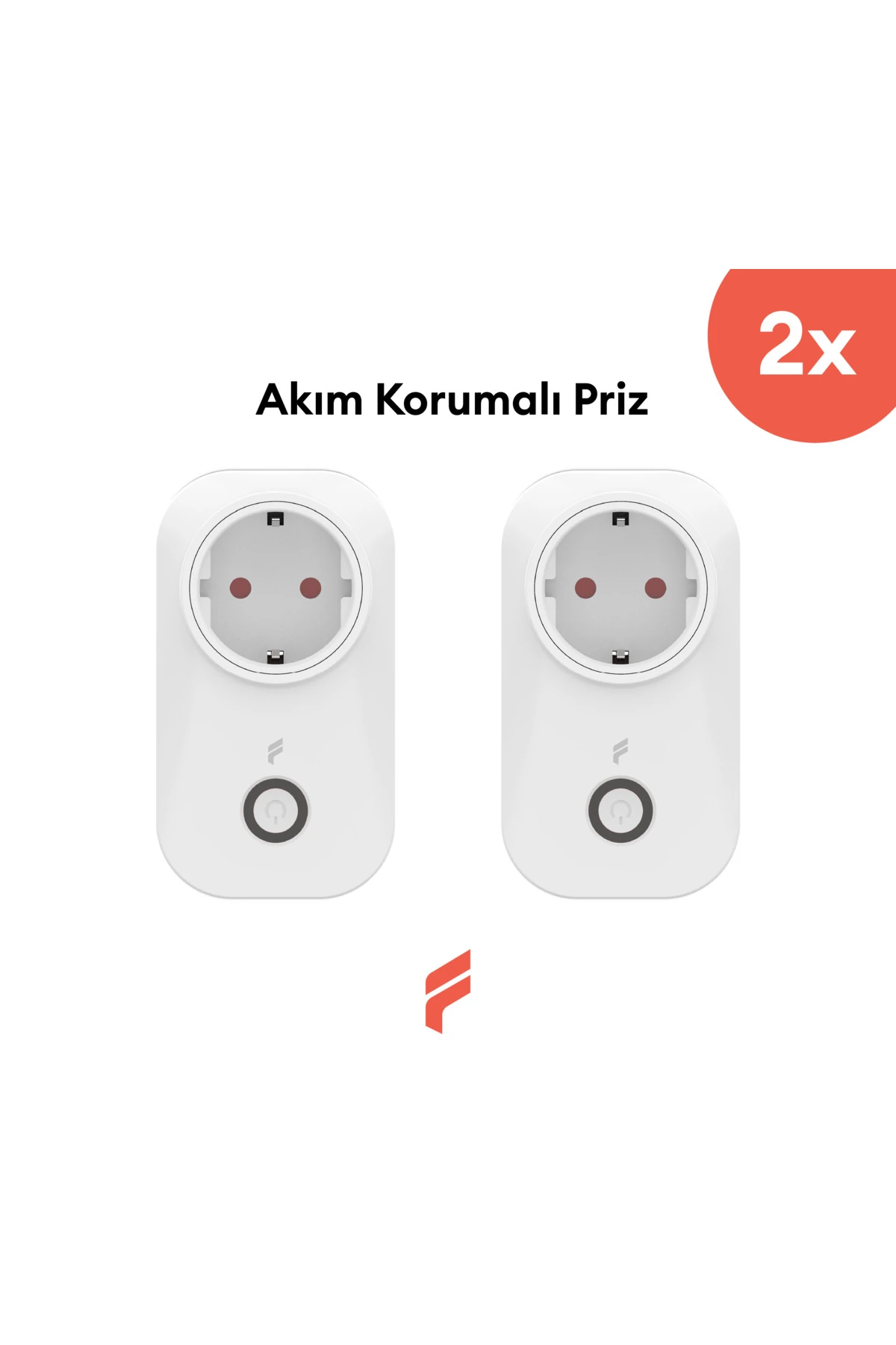 Akıllı Akım Korumalı Priz 2'li Set (16 AMPER), Wifi, Uzaktan Kontrol, Enerji Tüketim Takibi