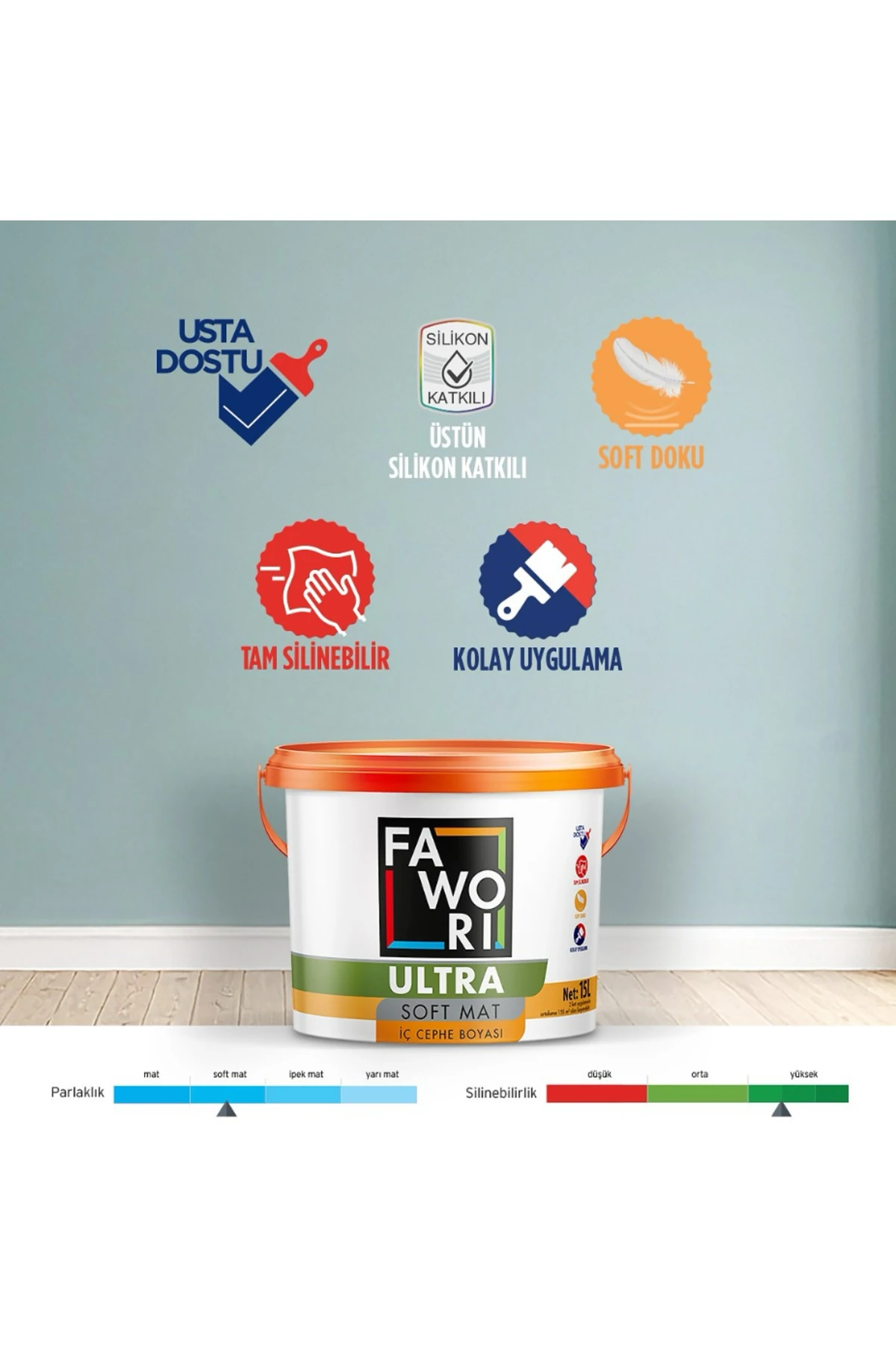 ULTRA SOFT MAT İÇ CEPHE 15LT