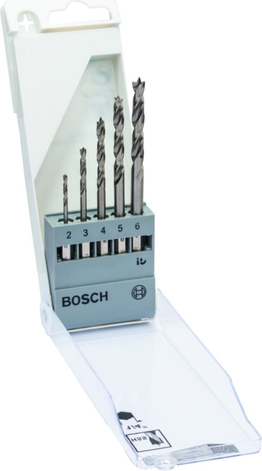 BOSCH Ahşap Matkap Ucu Set 2-6 mm 1/4 Hex Şaft