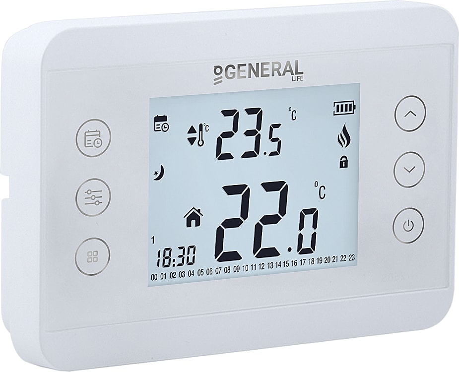 HT300S Kablolu Haftalık Programlı Oda Termostatı