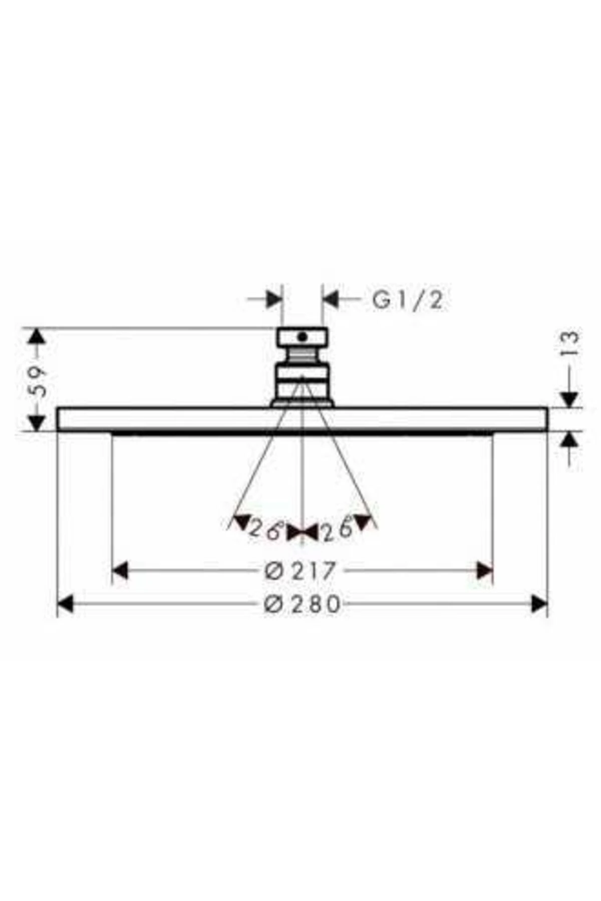 Croma 280 Air 1 jet Tepe Duşu Parlak Altın