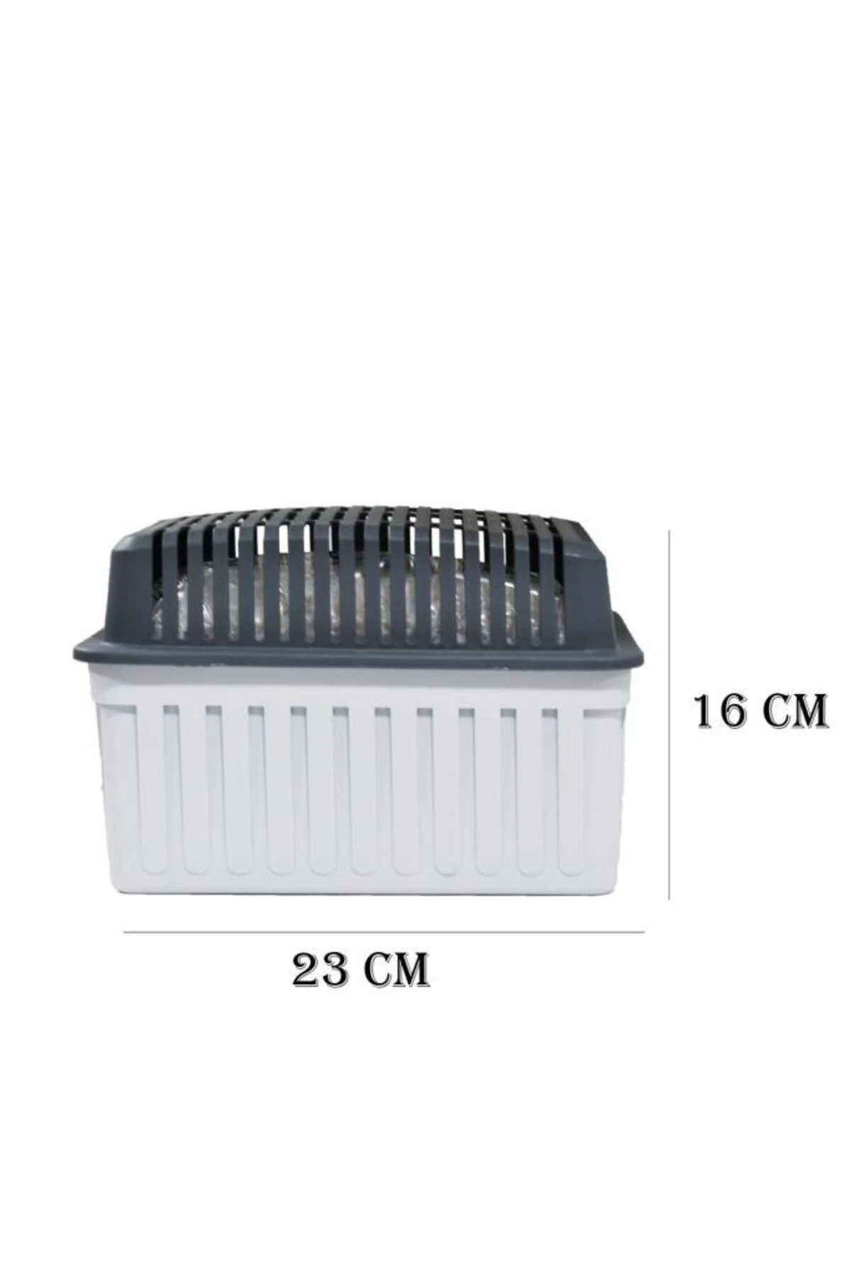 Gri Kapaklı Dikdörtgen 1 Kilogram, Naturel Kokusuz - Nem Alıcı Aparat + Tablet