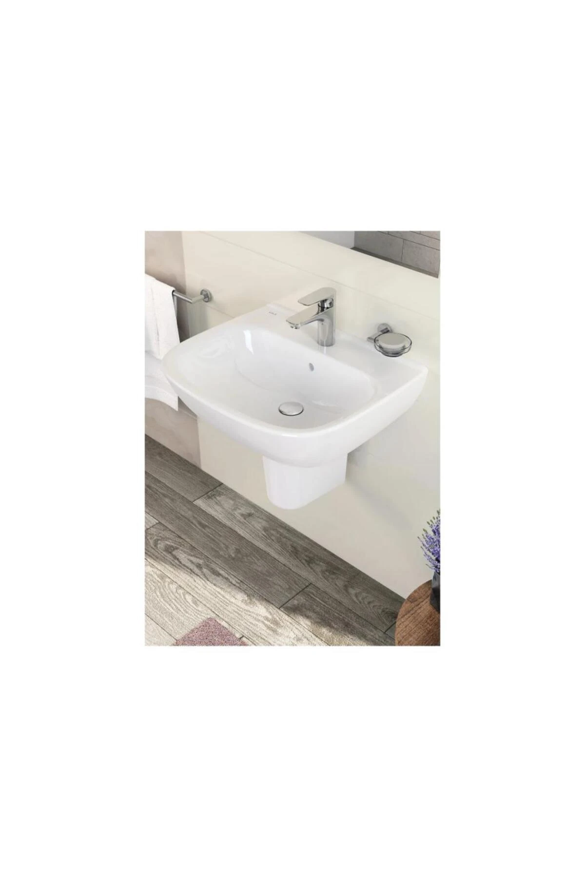 Lavabo 45 cm 5500L003-0001, Yarım Ayak 5281L003-7201