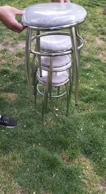 Tabure, Bar Taburesi, 4 Adet Tabure, Metal Ayaklı Tabure, Iç Içe Geçebilen Tabure, Dörtlü Tabure