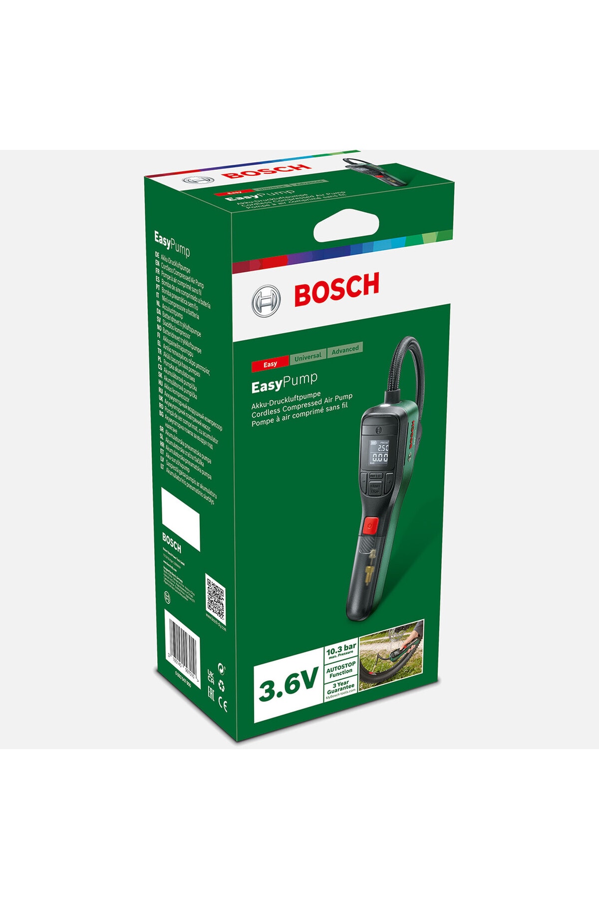 EasyPump 3.6 V Akülü Hava Kompresörü (Entegre Akü)