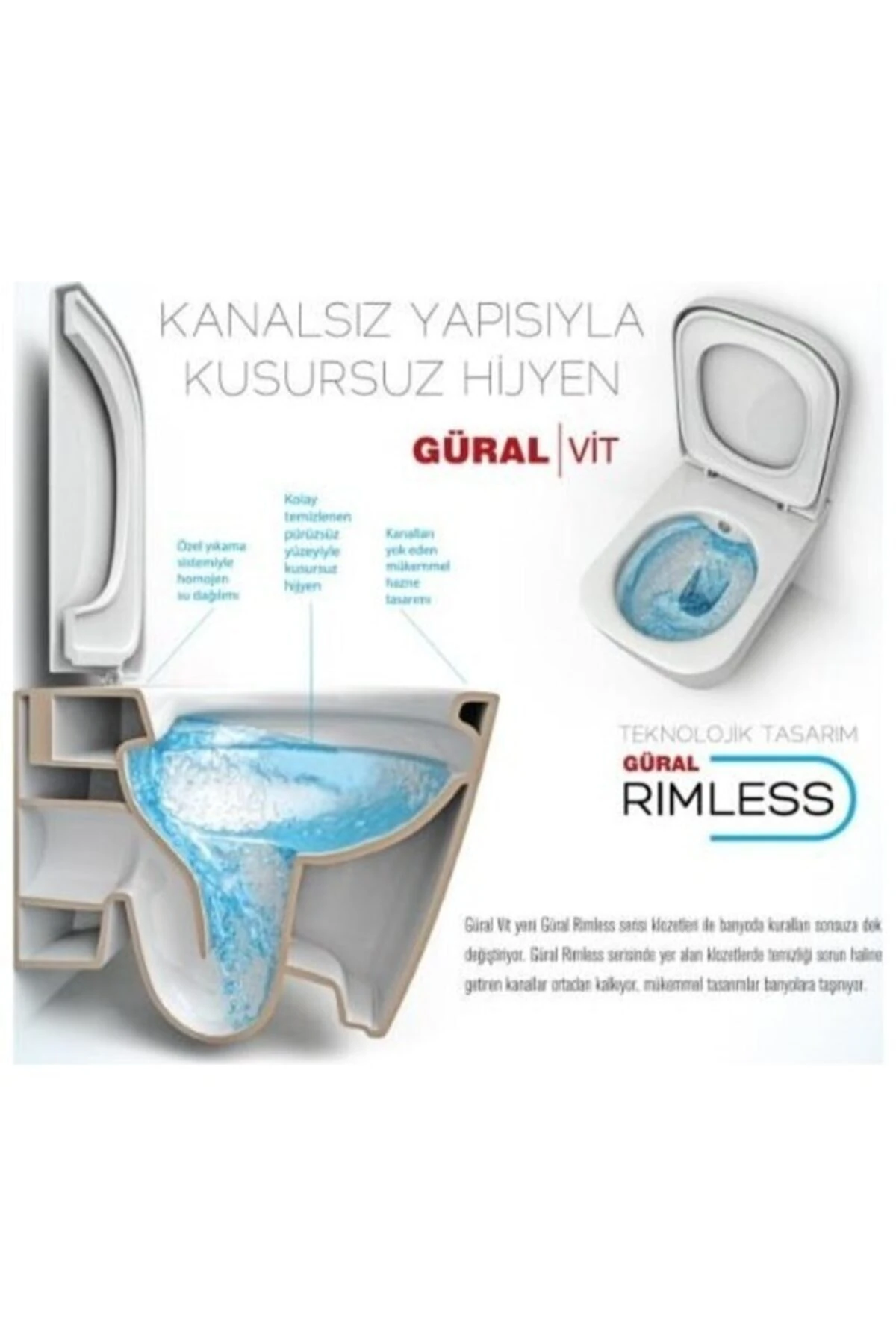 Nova Asma Klozet + Slim Soft Yavaş Kapanan Klozet Kapağı