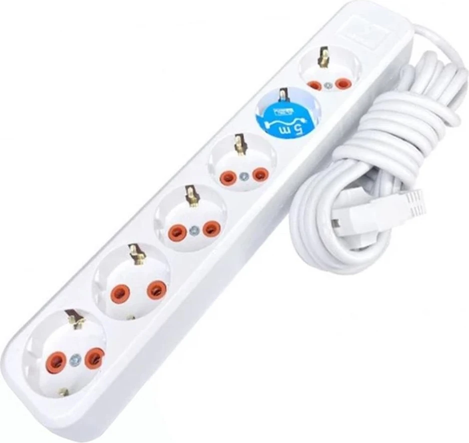 Asel 6'lı Topraklı Grup Priz 5mt