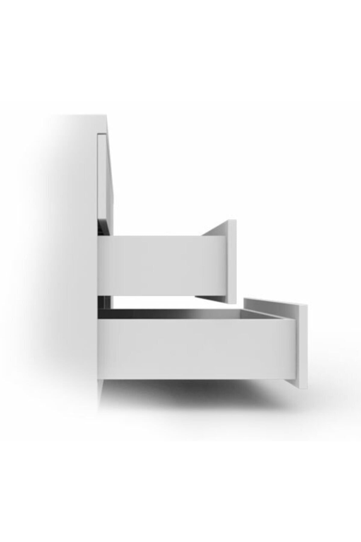 Smart Slide Frenli Kısmi Açılım Çekmece Rayı / Mandallar Dahil (sağ Ve Sol) / 40 Cm