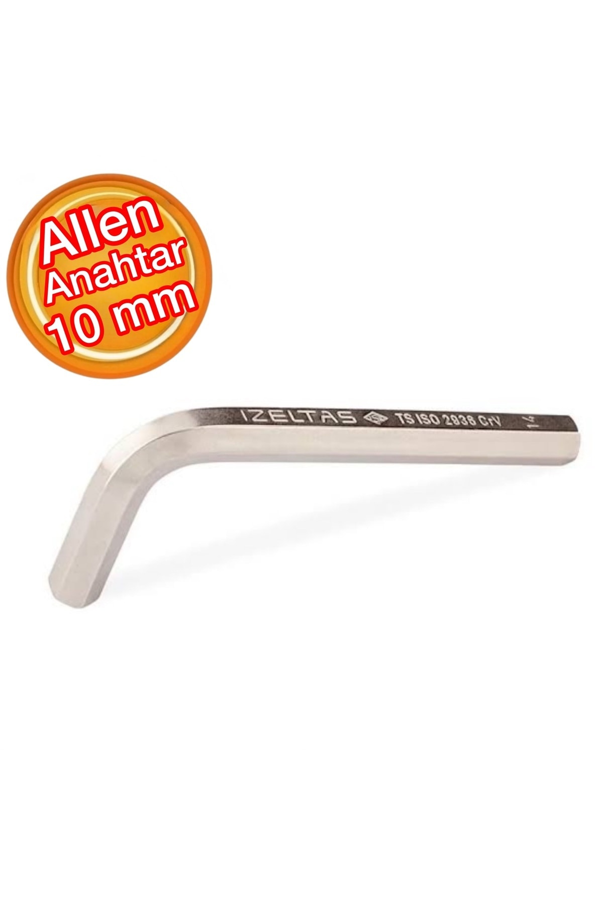 İZELTAŞ Allen Anahtar Altı Köşe Standart Boy 10 mm