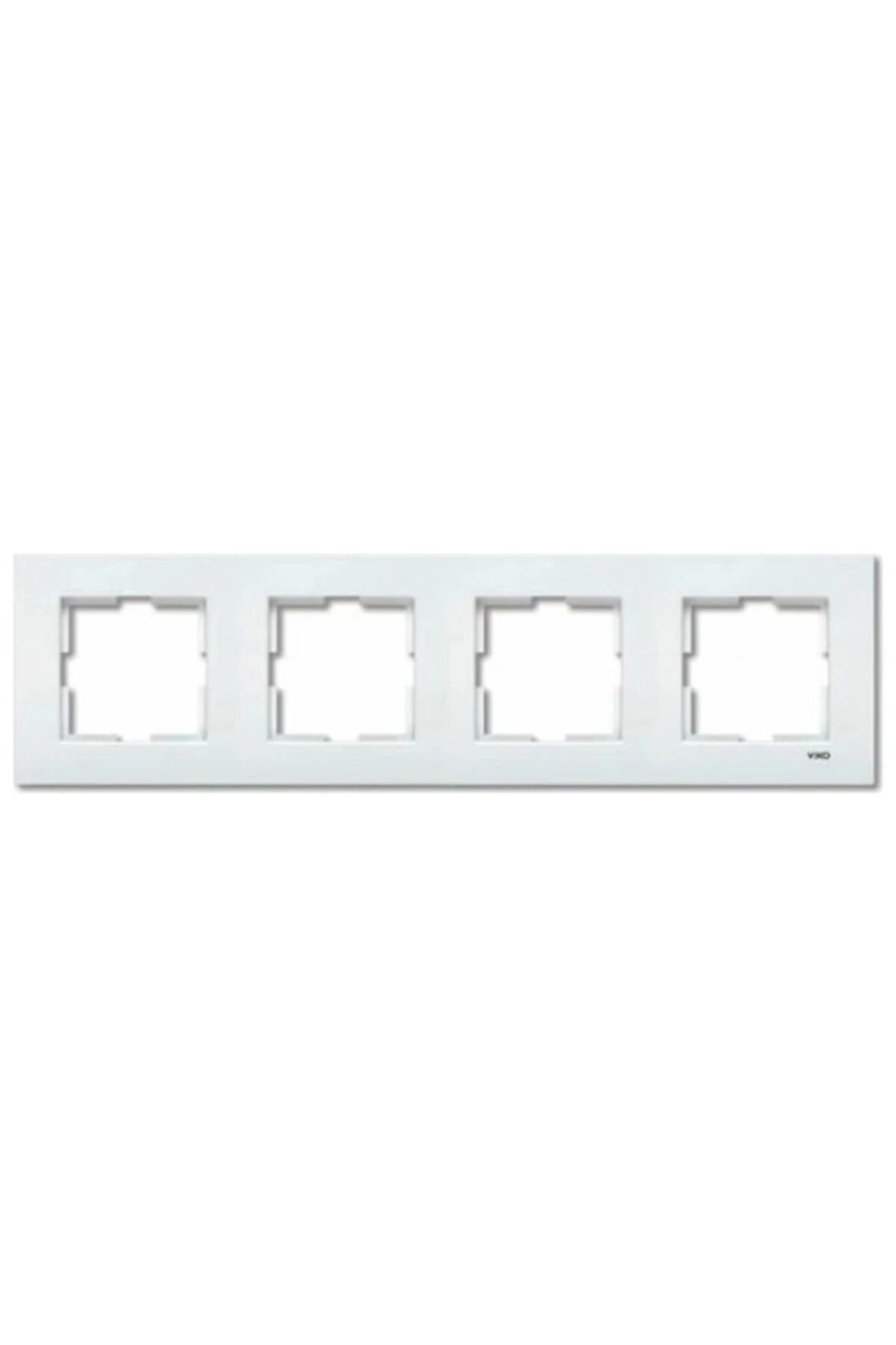 Kare Dörtlü Çerçeve Beyaz