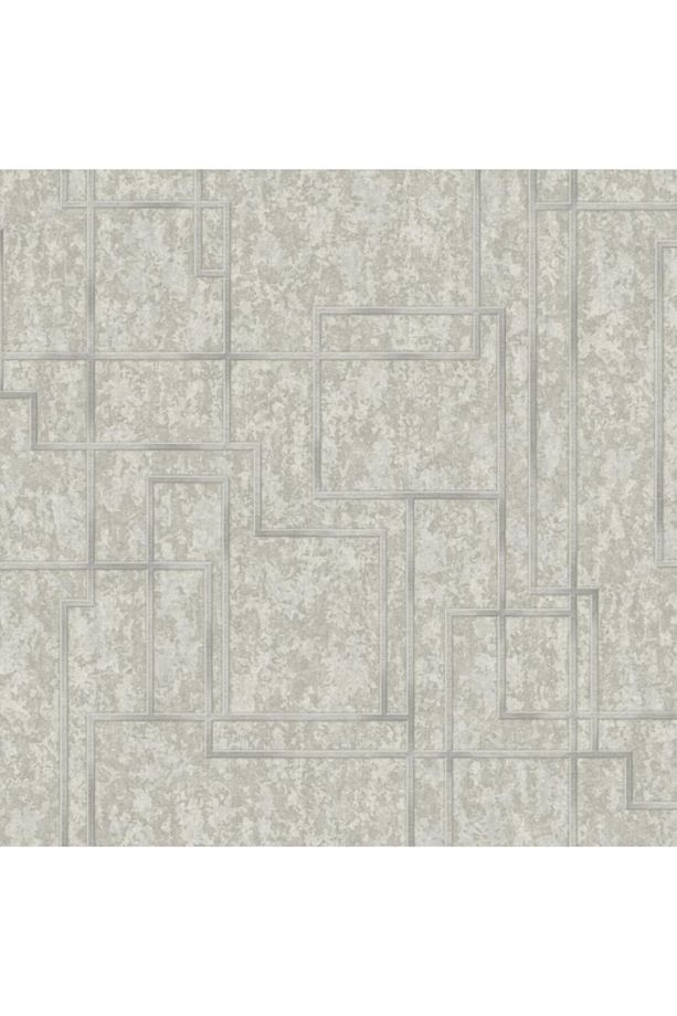 /OCTAGON 1202-3 GRİ GEOMETRİK DESEN DUVAR KAĞIDI