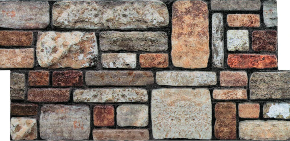 5 Adet (2,5m2) x Karma Taş Desenli 3 Boyutlu Renkli Strafor Köpük Duvar Kaplama Paneli (KR-301)