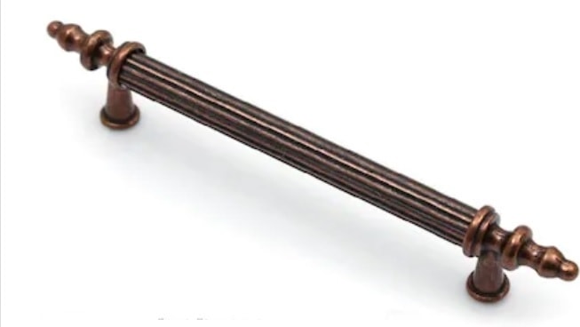 Kumru Model Mobilya Dolap Çekmece Kulpları Antik Bakır 256 mm