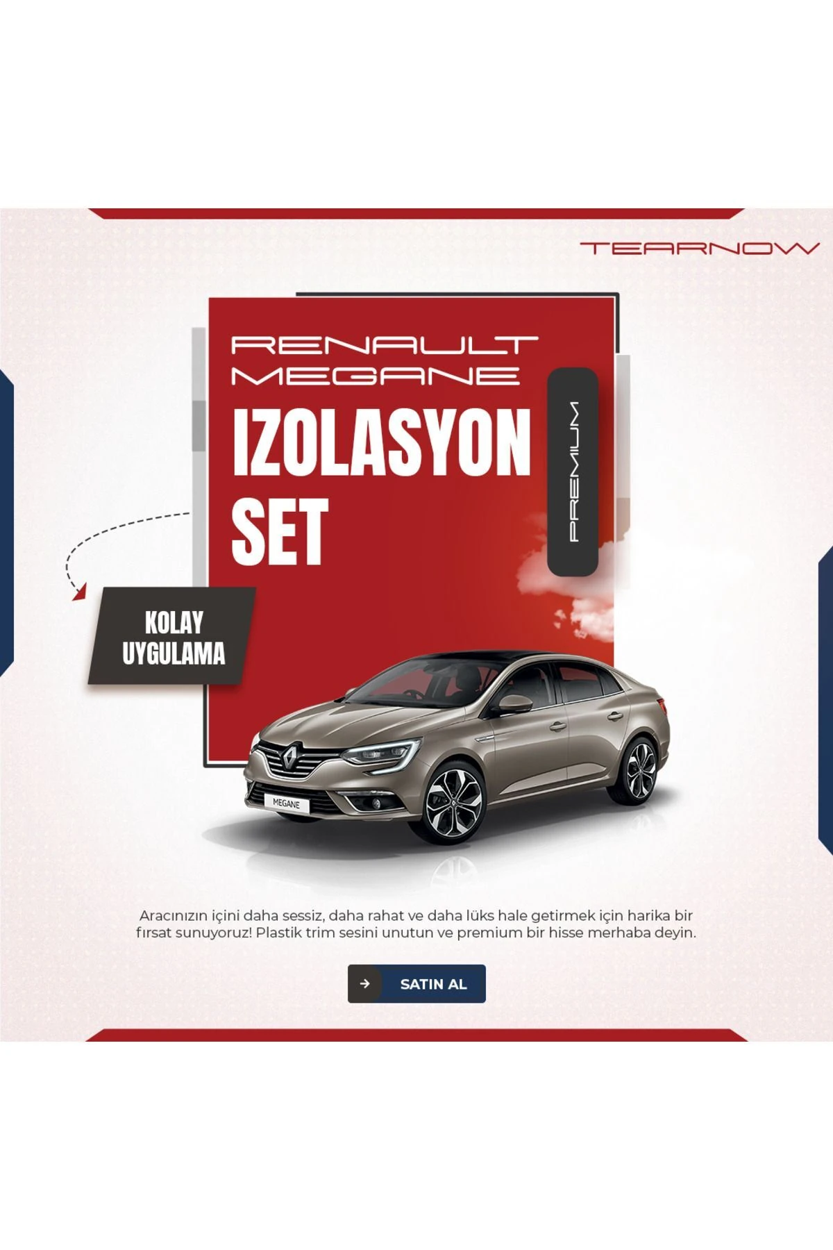 Megane 4 (2016-2025) Trim Ses Önleyici Konfor/ızolasyon Set