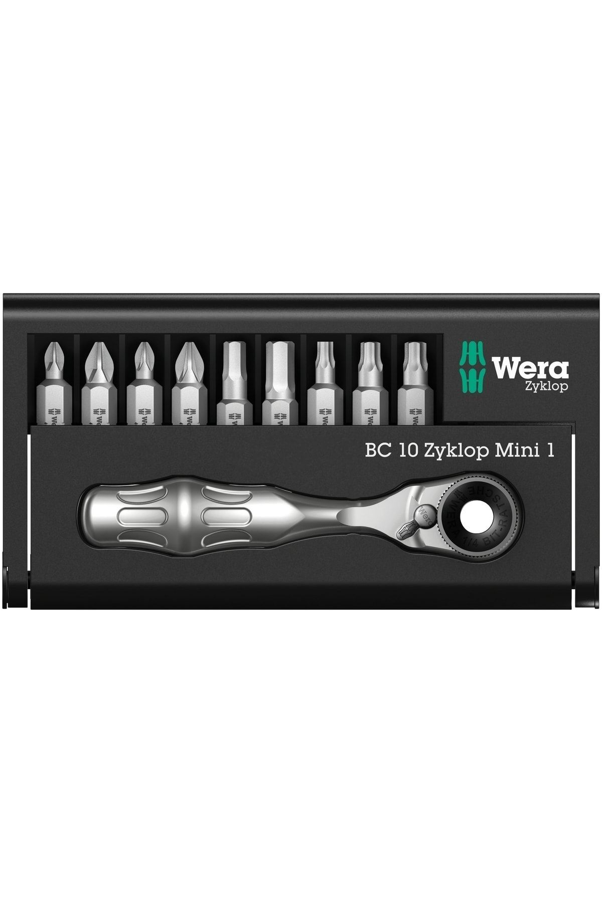 WERA Bit-check 10 Zyklop Mini Cırcır Seti (05073645001)