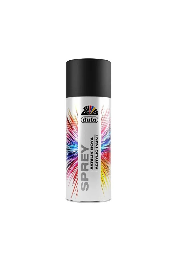 Sprey Boya Düz Renkler 0526 Mat Siyah 400 ml