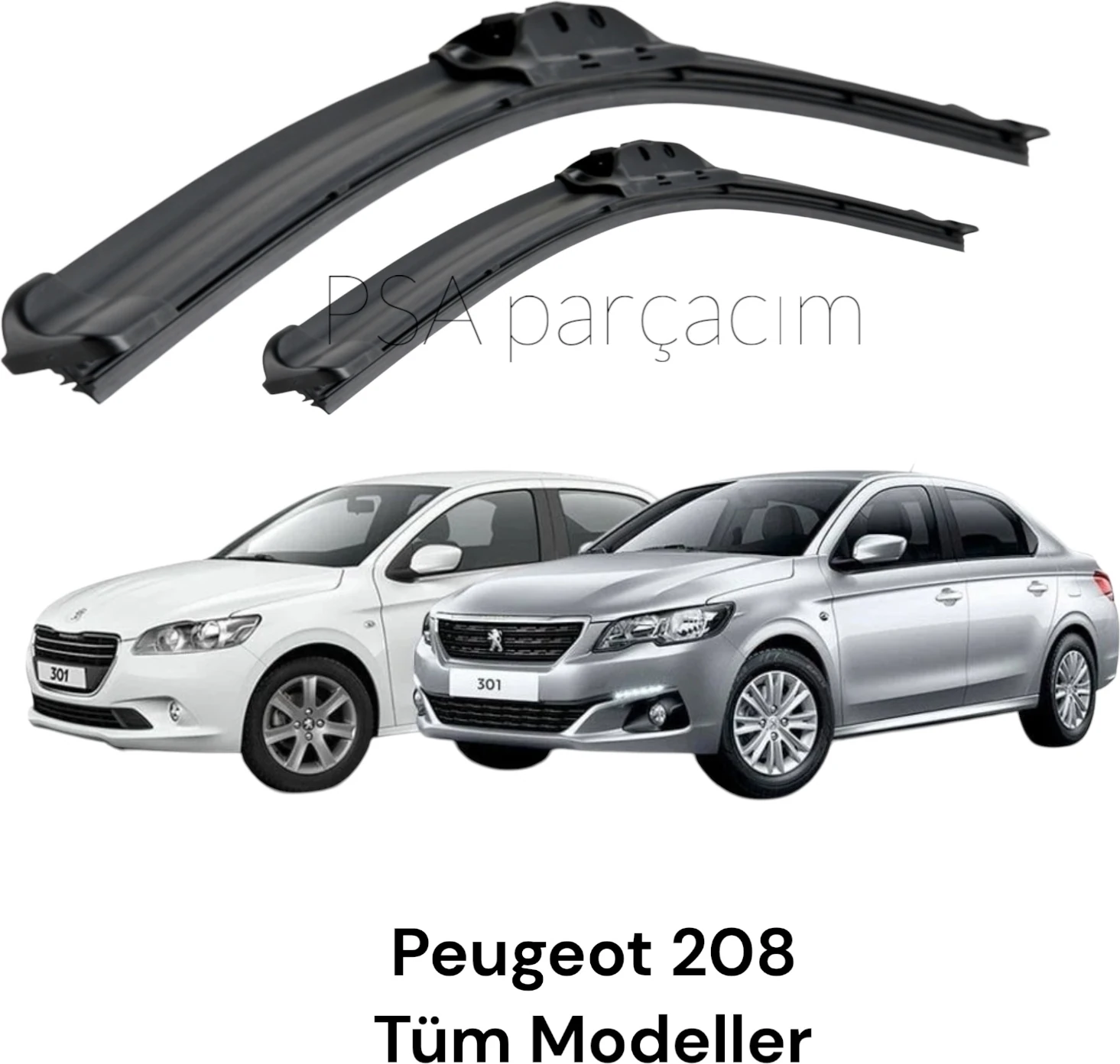Peugeot 301 Silecek Takımı (2012-2020) 2'li Tek Ebat