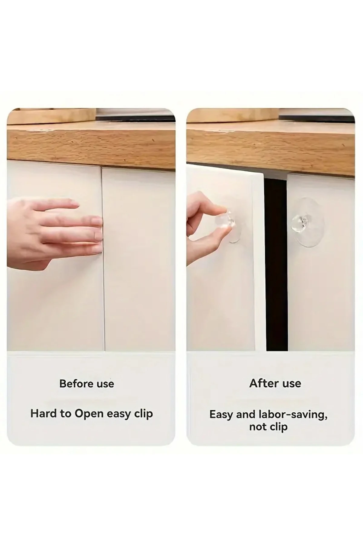 5 adet Yapışkanlı Kristal Dolap Kulp ve Çekmece Tutacağı – Matkap Gerektirmez, Kolay Montaj