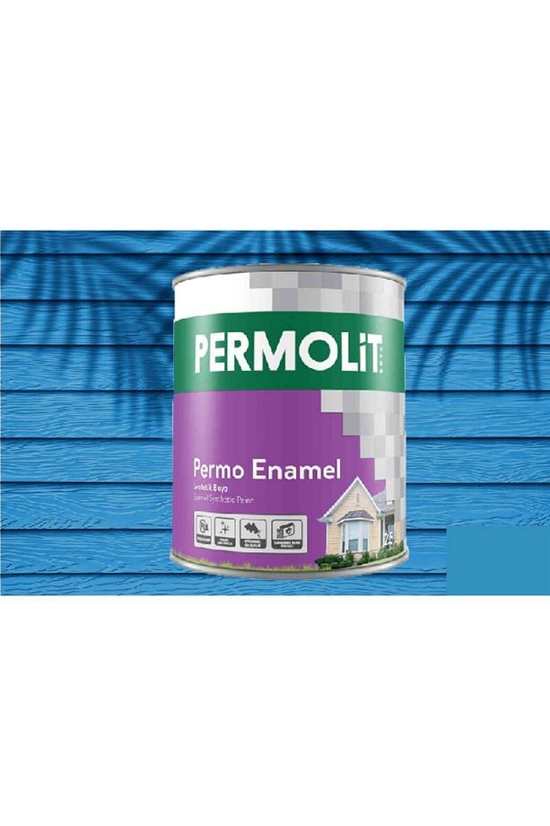 Permo Enamel Sentetik Yağlı Boya -alüminyum-ahşap-demir-metal- 0,75 L Havai Mavi