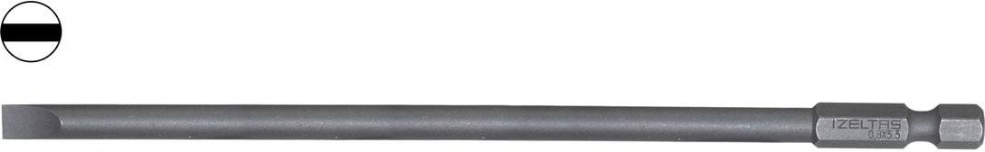 İZELTAŞ Izeltaş 4860201555 Uzun Düz Bits Uç 5.5X150 mm