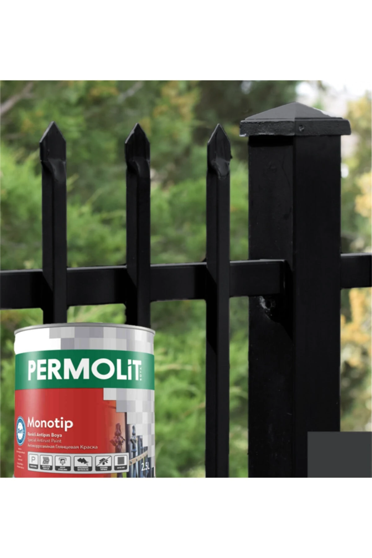 Monotip Renkli Antipas Boya Siyah 1 Kg