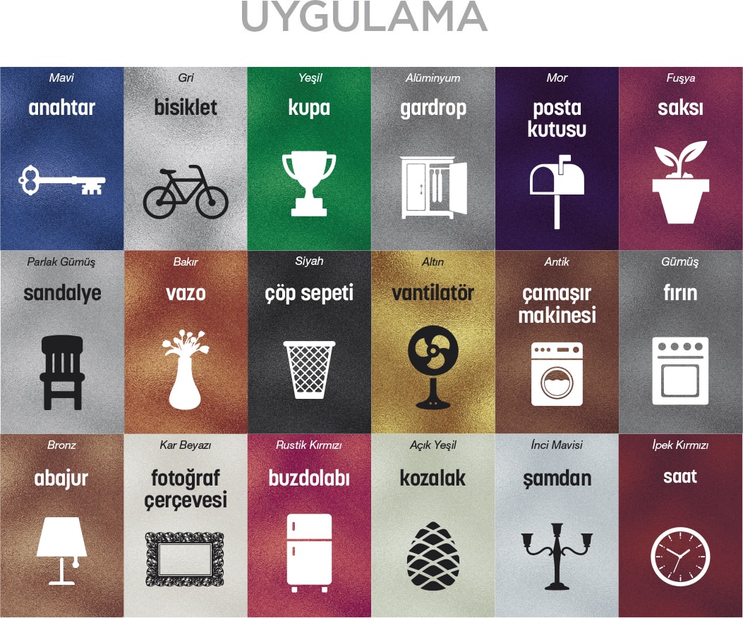Metalik Parlak Gümüş Sprey Boya 400 ml