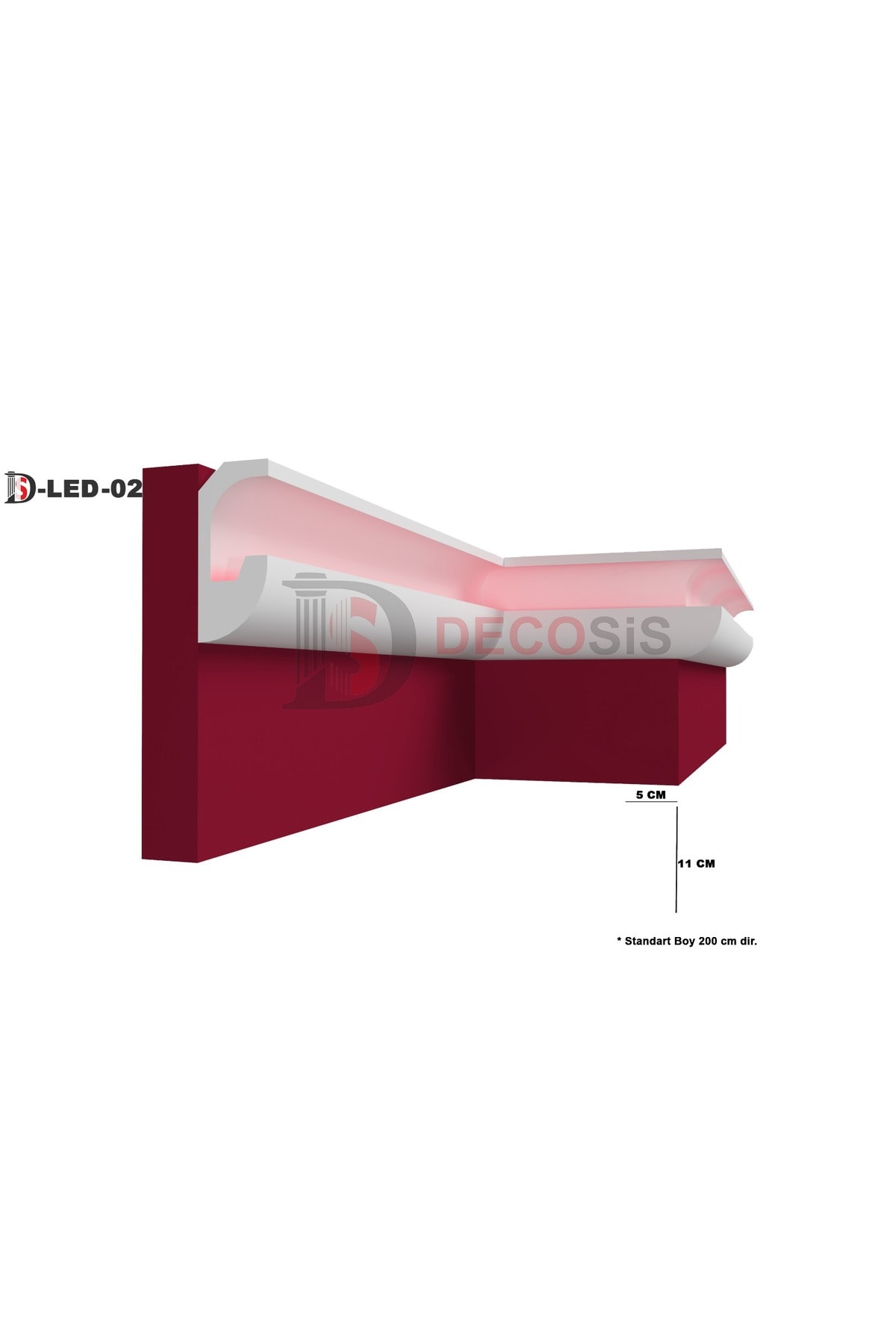 XPS STROPİYER LEDLİK GİZLİ IŞIK BANDI 11 X 5