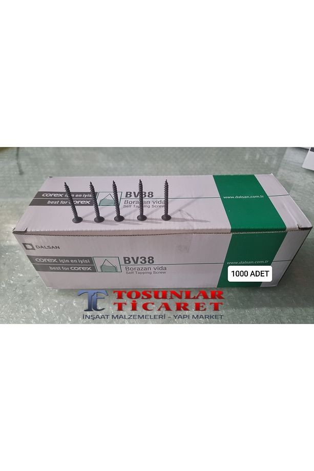 BORAZAN SİVRİ UÇ VİDA 38 MM 1000 ADET