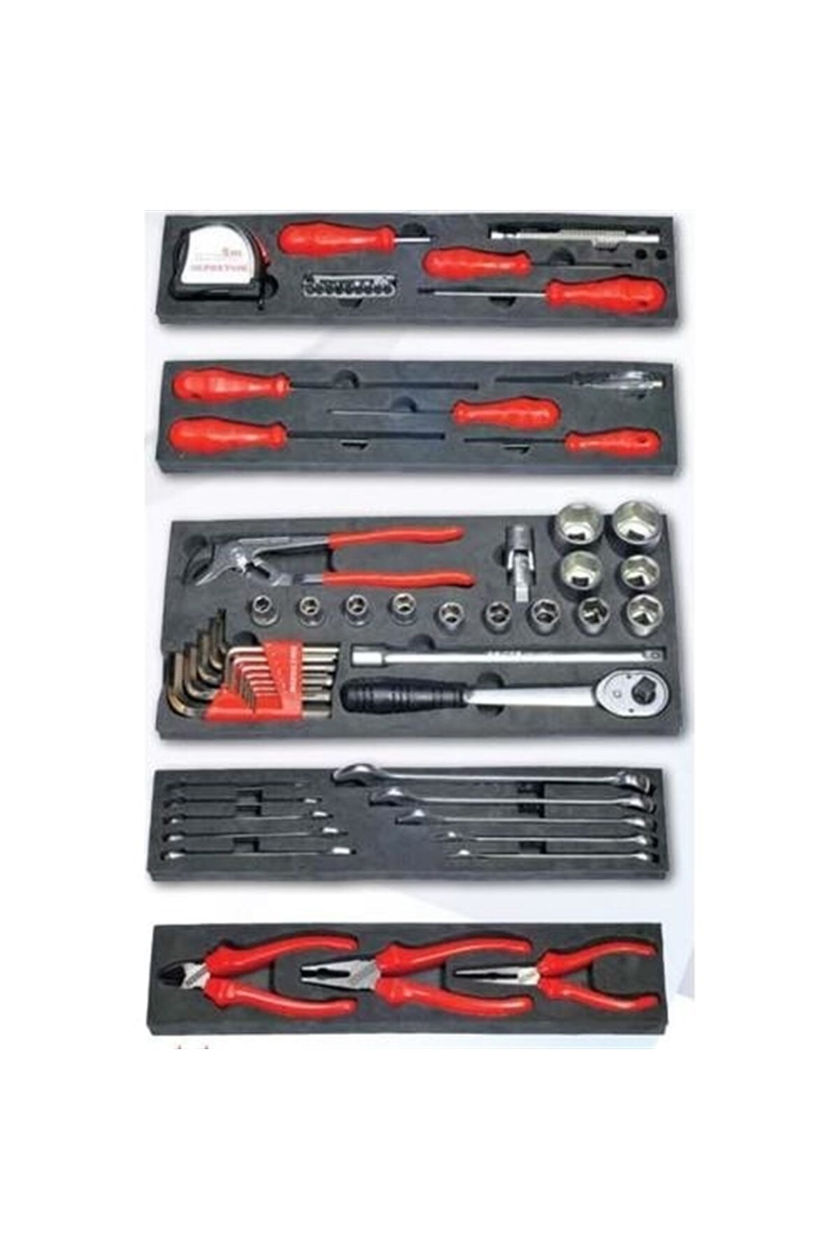İZELTAŞ 8420005063 5 GÖZLÜ MEKANİK TAKIM ÇANTASI