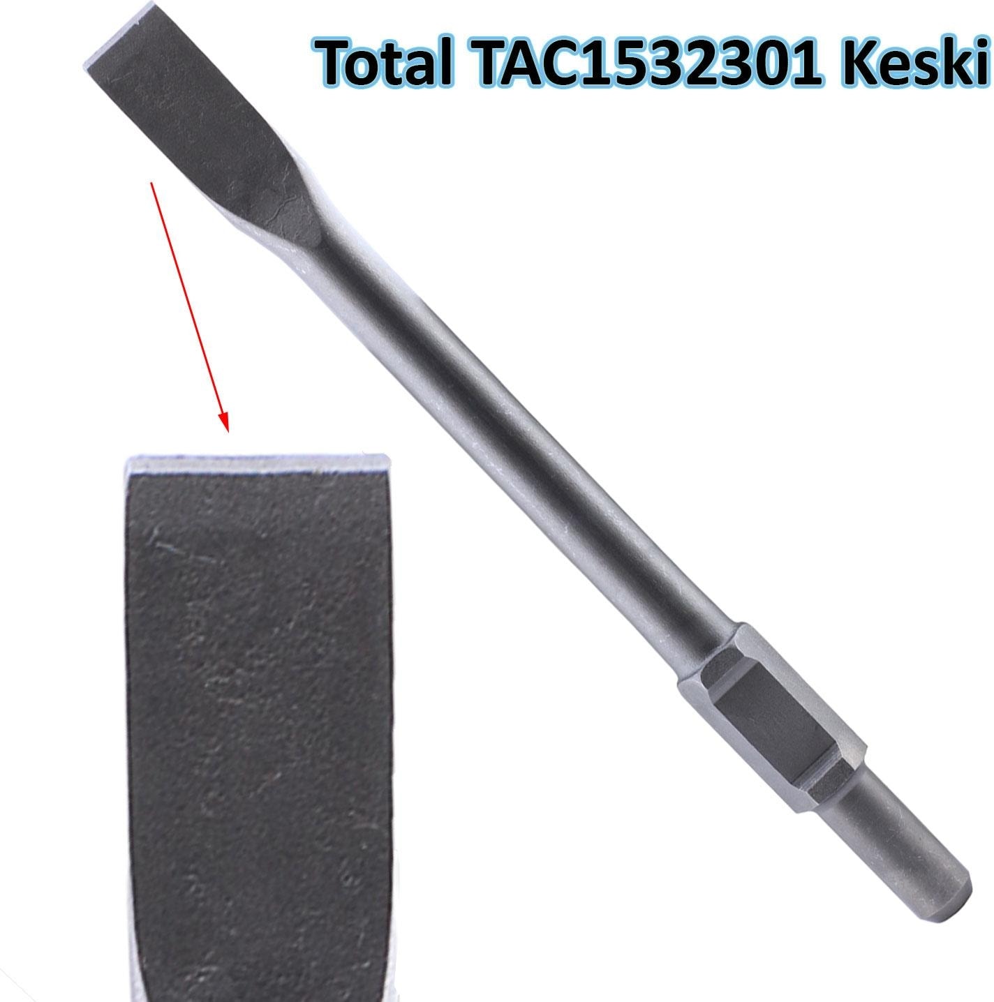 Kırıcı Hilt Uç Ucu Altıgen Düz Total TAC1532301 Keski 30X410X35 mm