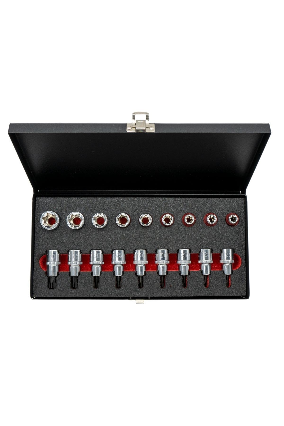 Cet Form 1/2" Torx Lokma Takımı 18 Parça (metal Kutulu)