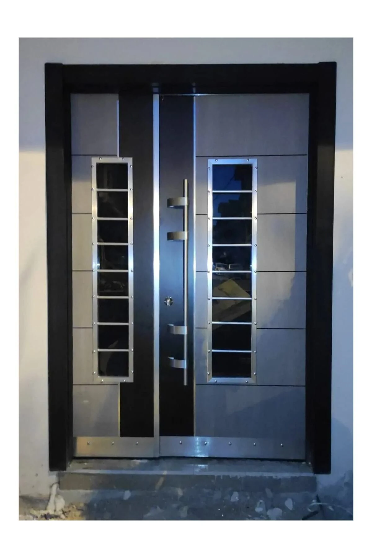 Çelik Kap, Düz Model Bina Giriş Kapısı Apartman Kapısı Sol Açılım