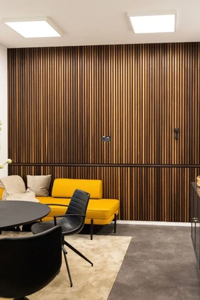 Flex 60X245 cm Ceviz Renk Akustik Ahşap Duvar Paneli